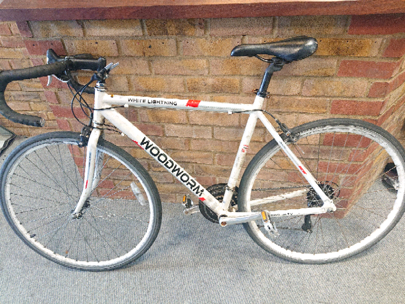 woodworm white lightning bike